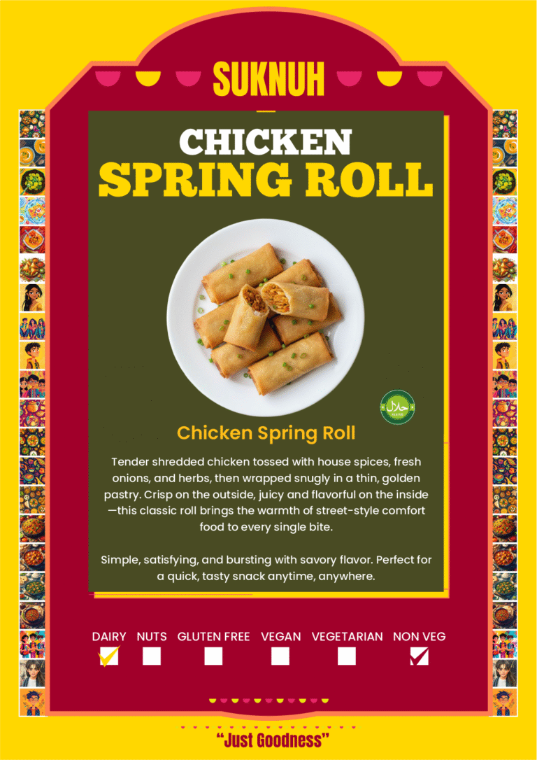 web slider chicken spring roll